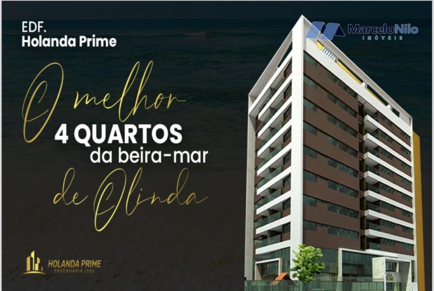 Lançamento Beira-mar de Olinda, 135m2, 04 Quartos, Varanda Gourmet