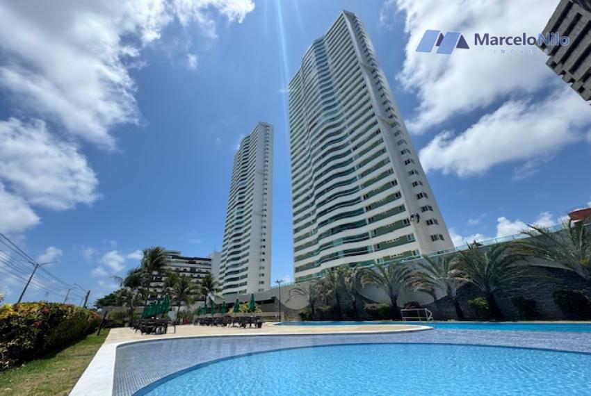 Apartamento Beira-mar, 160m2, 04 Quartos, 03 Suítes, 04 Vagas, Lazer Completo