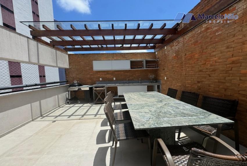 Cobertura Duplex C/ 280m2, 05 Quartos, Área Gourmet, 04 Vagas na Jaqueira